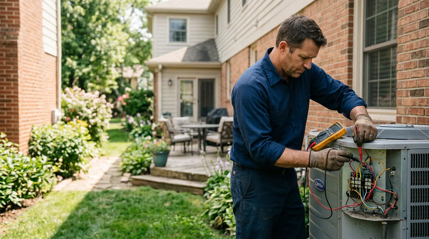 HVAC technician working near Cross Plains, TX